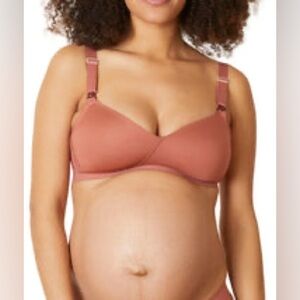 Cache Coeur maternity and nursing bra terracotta